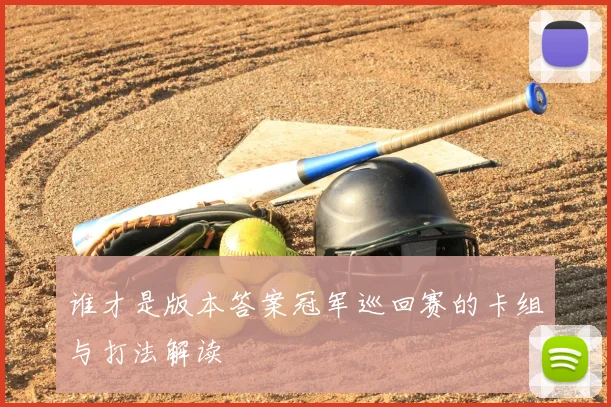 谁才是版本答案冠军巡回赛的卡组与打法解读
